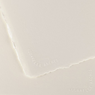 Papier aquarelle 56 x 76cm 640g grain satiné - Arches - Rougier et Plé