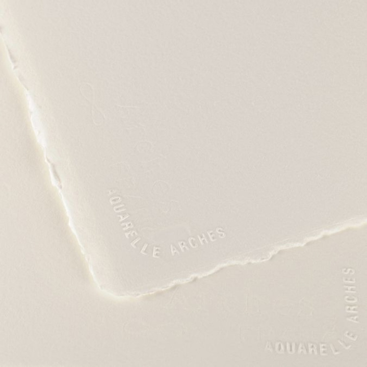 Papier aquarelle 56 x 76cm 640g grain satiné - Arches - Rougier et Plé