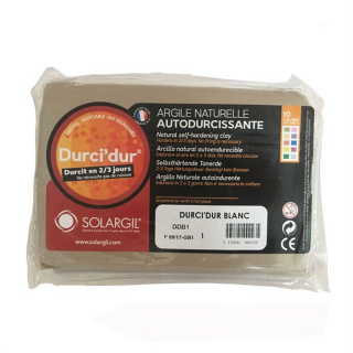 Argile Durci'Dur auto-durcissante 1kg - Solargil - Rougier et Plé