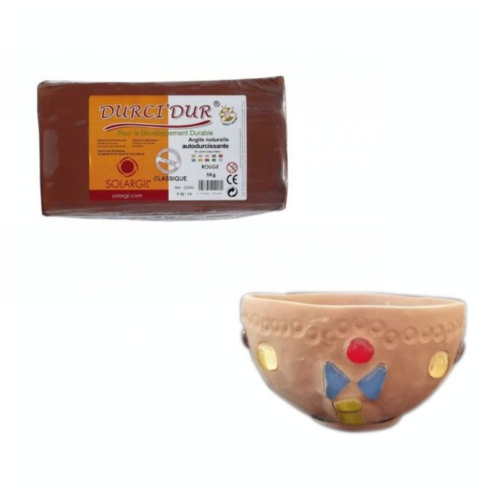 Argile Durci'Dur auto-durcissante 5kg - Solargil - Rougier et Plé