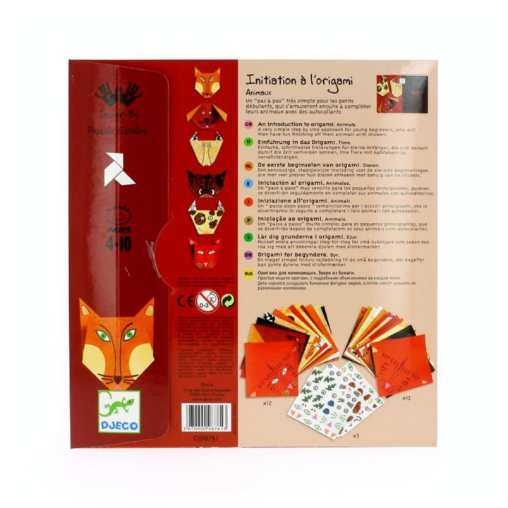 Origami set thème animaux - Djeco - Rougier et Plé