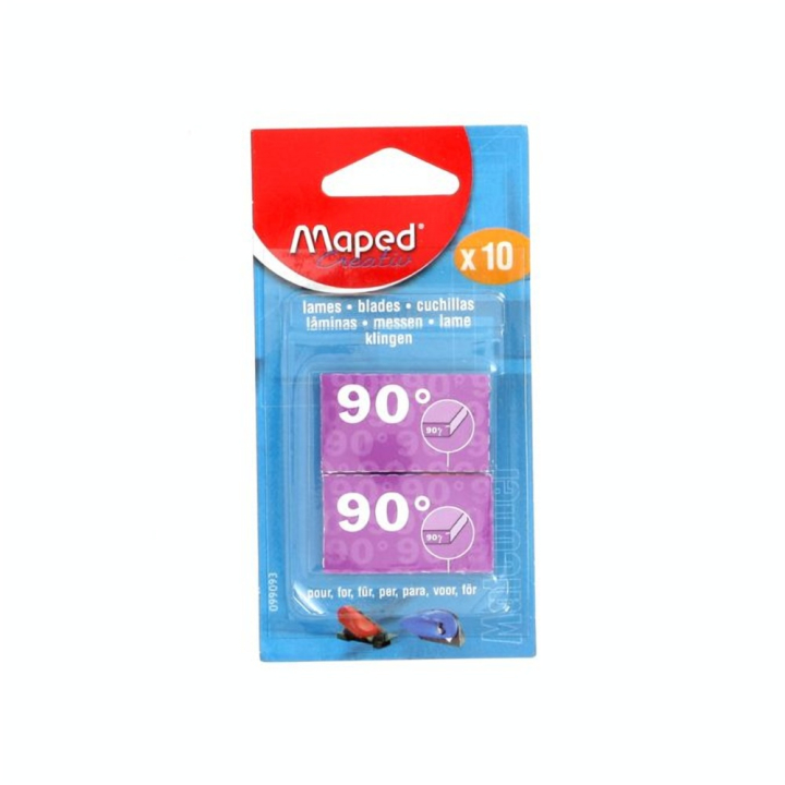 Lames de rechange pour outil de coupe à 90° set de 10 - Maped - Rougier et Plé