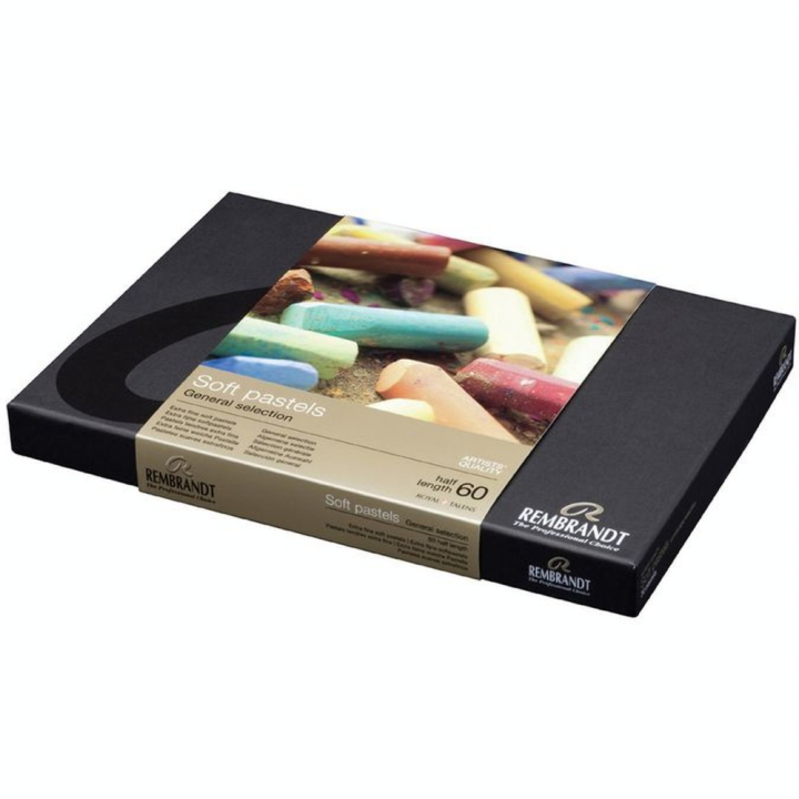 Boîte de demi-pastels secs 60 couleurs assorties - Rembrandt - Rougier et Plé