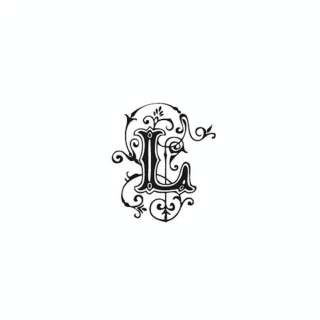 Tampon Bois Alphabet Arabesque lettre L, 2,8 x 2,8 x 2,8 cm - Aladine - Rougier et Plé