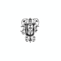 Tampon Bois Alphabet Arabesque lettre U, 2,8 x 2,8 x 2,8 cm - Aladine - Rougier et Plé