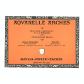 Papier aquarelle bloc de 20 feuilles 18 x 26cm 300g grain torchon - Arches - Rougier et Plé