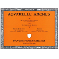 Papier aquarelle bloc de 20 feuilles 36 x 51cm 300g grain torchon - Arches - Rougier et Plé