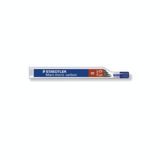 Mines graphite Mars Micro Carbon 0.5mm étui de 12 dureté B - Staedtler - Rougier et Plé