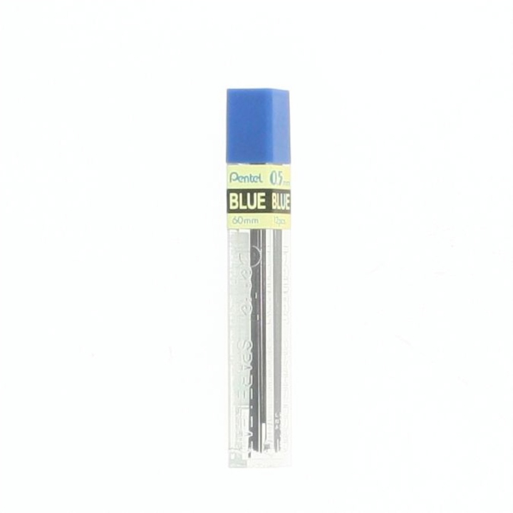 Mines bleues 0,5 mm pour porte-mine par 12 - Pentel - Rougier et Plé