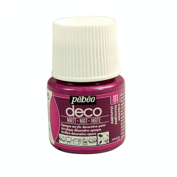 Peinture acrylique P.BO deco mate 45ml - Pébéo - Rougier et Plé