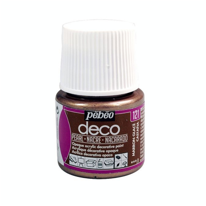 Peinture acrylique P.BO deco nacrée 45ml - Pébéo - Rougier et Plé