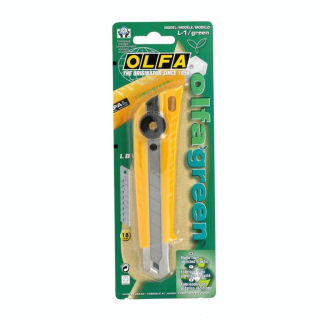 Cutter Green 18 mm rétractable - Olfa - Rougier et Plé