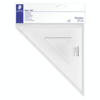Équerre en plexiglas 45° 31cm - Staedtler - Rougier et Plé