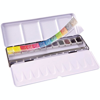 Boite aquarelle extra-fine au miel 12 1/2 godets en boîte métallique - Sennelier - Rougier et Plé