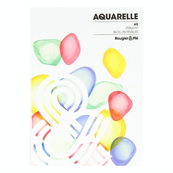 Bloc aquarelle 250 g/m² 25 feuilles A5 - Rougier&Plé - Rougier et Plé