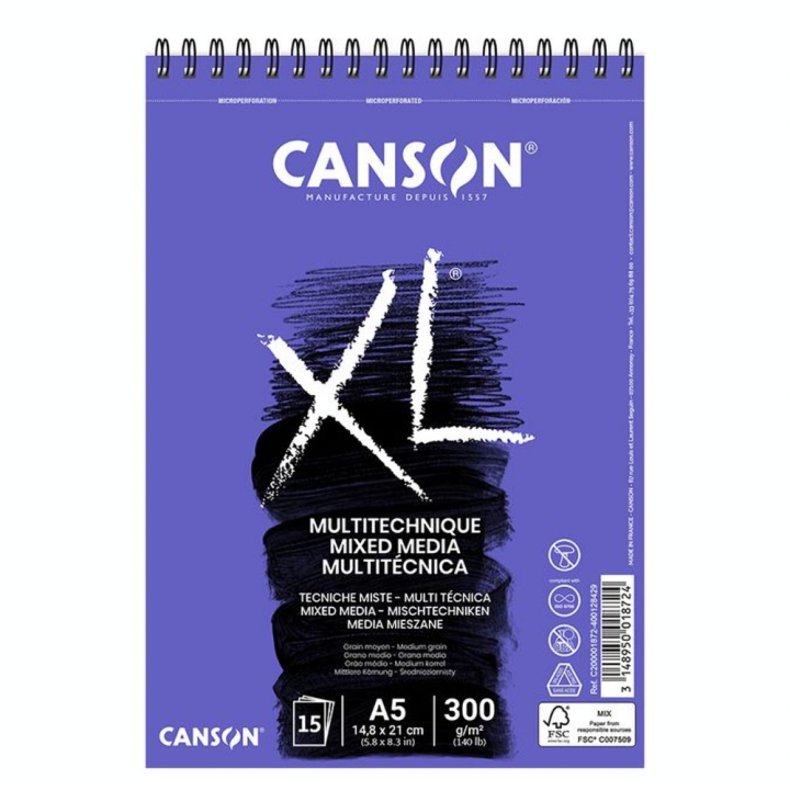 Canson XL mix media grain moyen 300g/m² - Canson - Rougier et Plé