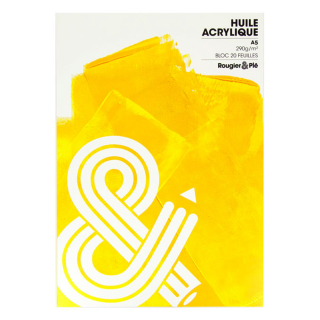 Bloc huile et acrylique A5 - 290g/m² - 20 feuilles - Créa - Rougier et Plé