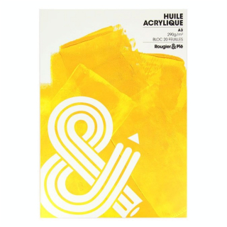 Bloc huile et acrylique A3 - 290g/m² - 20 feuilles - Rougier&Plé - Rougier et Plé