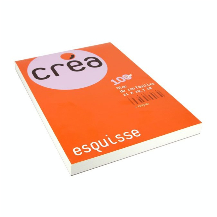 Bloc esquisse 100 g/m² 120 feuilles - Créa - Rougier et Plé