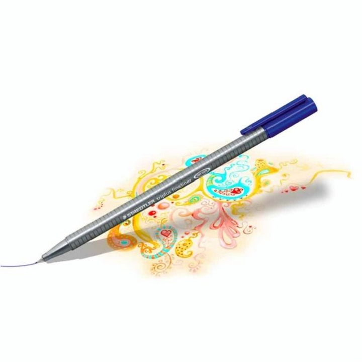 Boîte 10 feutres fins Triplus Fineliner Staedtler - Staedtler - Rougier et Plé