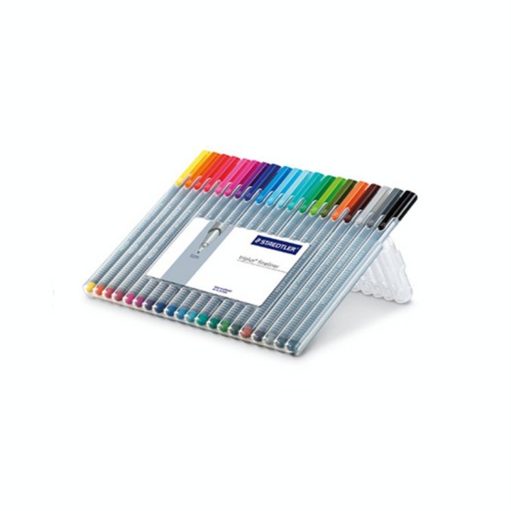 Boîte 20 feutres fins Triplus Fineliner Staedtler - Staedtler - Rougier et Plé
