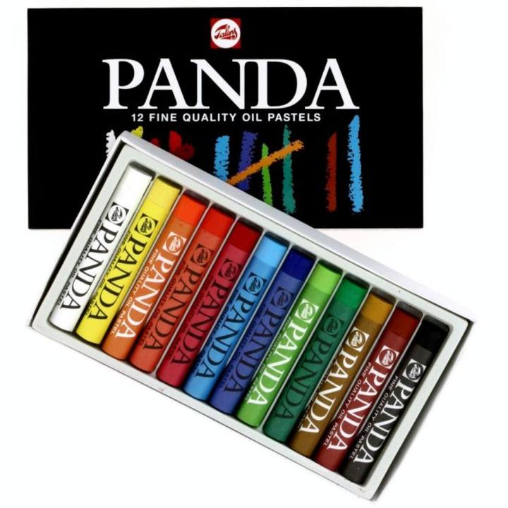 Boîte de 12 pastels gras Panda - Talens - Rougier et Plé