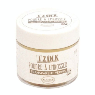Poudre à embosser 25 ml transparent vernis - Aladine - Rougier et Plé