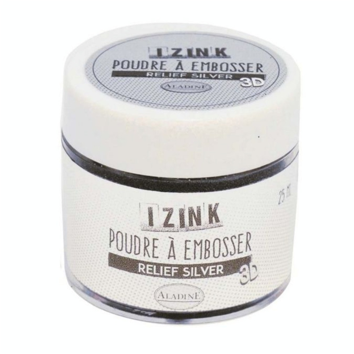 Poudre à embosser 25 ml argent - Aladine - Rougier et Plé