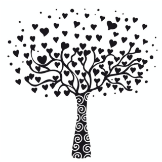 Tampon Arbre à coeur - Aladine - Rougier et Plé