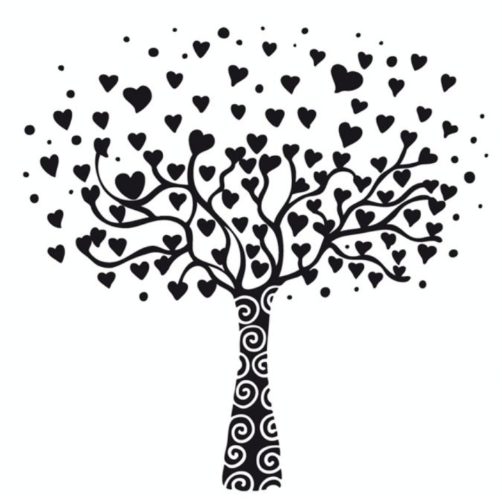 Tampon Arbre à coeur - Aladine - Rougier et Plé
