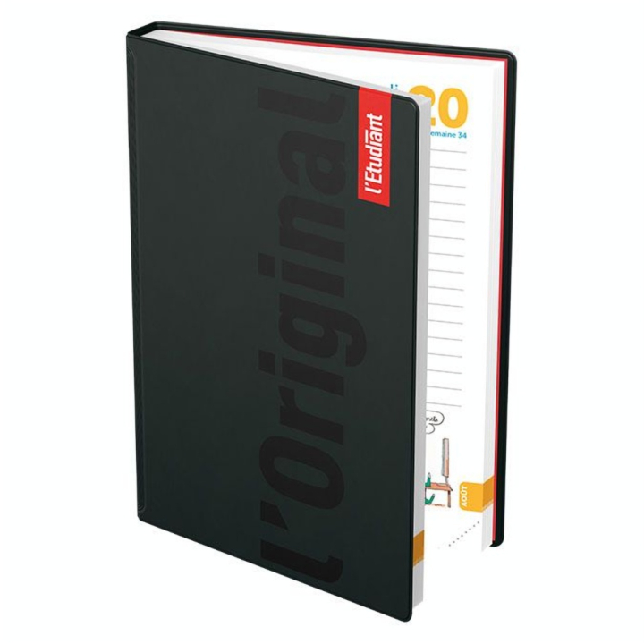 Agenda journalier 15 x 20 cm L'Étudiant 2023-2024 Noir - Oxford - Rougier et Plé