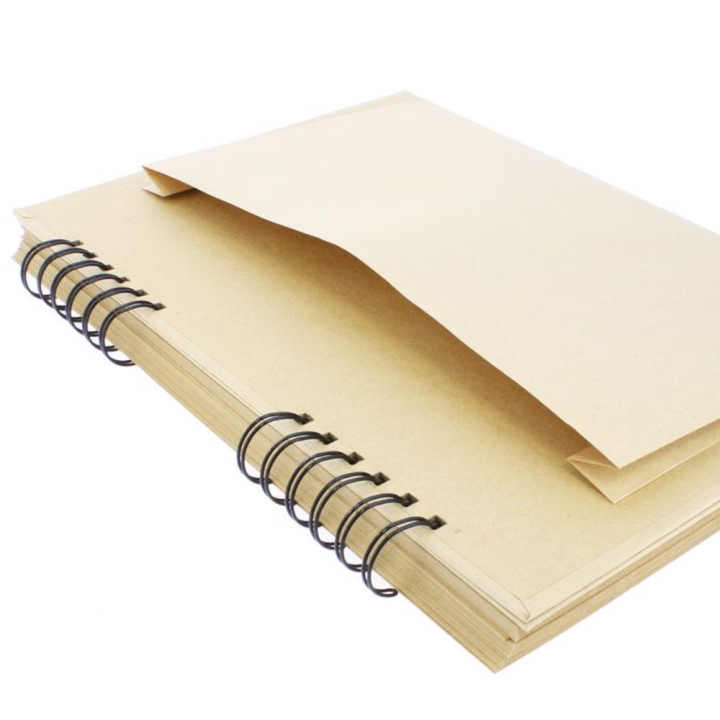 Carnet de croquis Kraft spiralé 120g/m²  A5 20 feuilles - Hahnemühle - Rougier et Plé