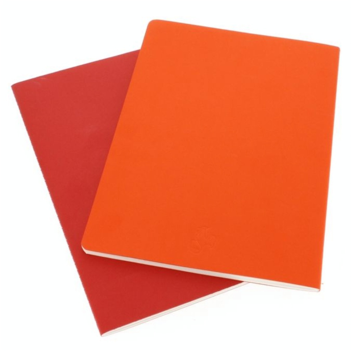 Lot de 2 carnets de croquis & notes 125 g cerise/paprika - Hahnemühle - Rougier et Plé