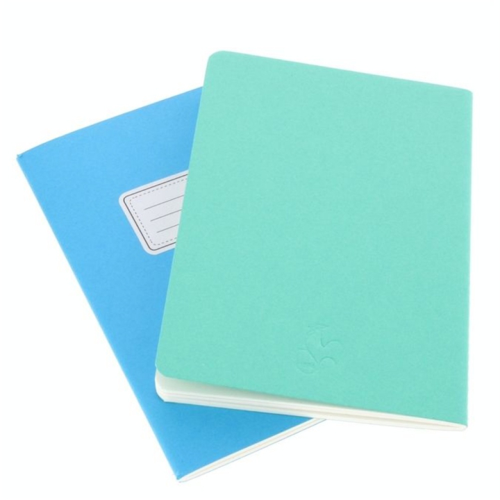 Lot de 2 carnets de croquis & notes 125 g delphinium/menthe - Hahnemühle - Rougier et Plé