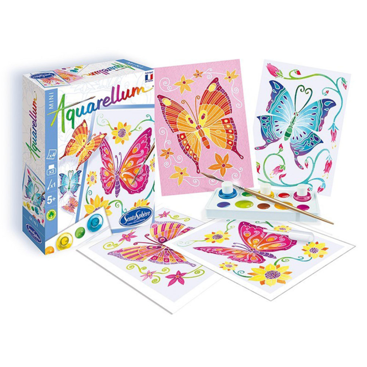 Aquarellum mini papillons  Funfrag - Sentosphère - Rougier et Plé