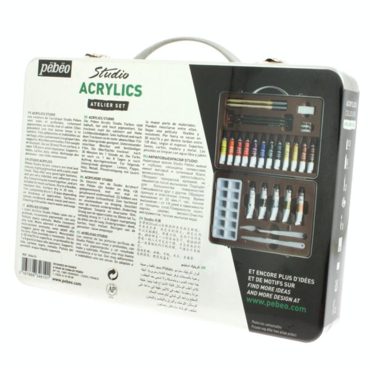 Coffret d'initiation à l'acrylique Studio - Pébéo - Rougier et Plé