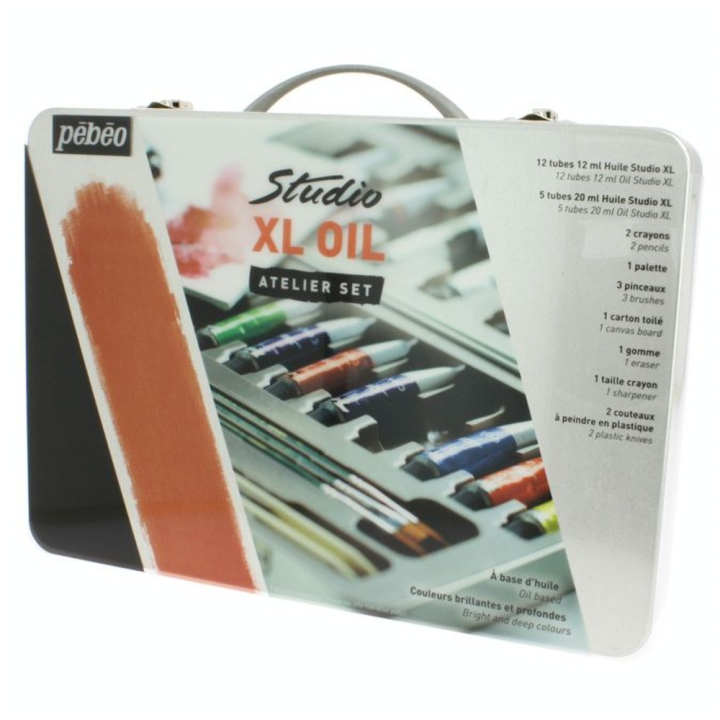 Coffret métal huile 12 tubes 12 ml - Pébéo - Rougier et Plé