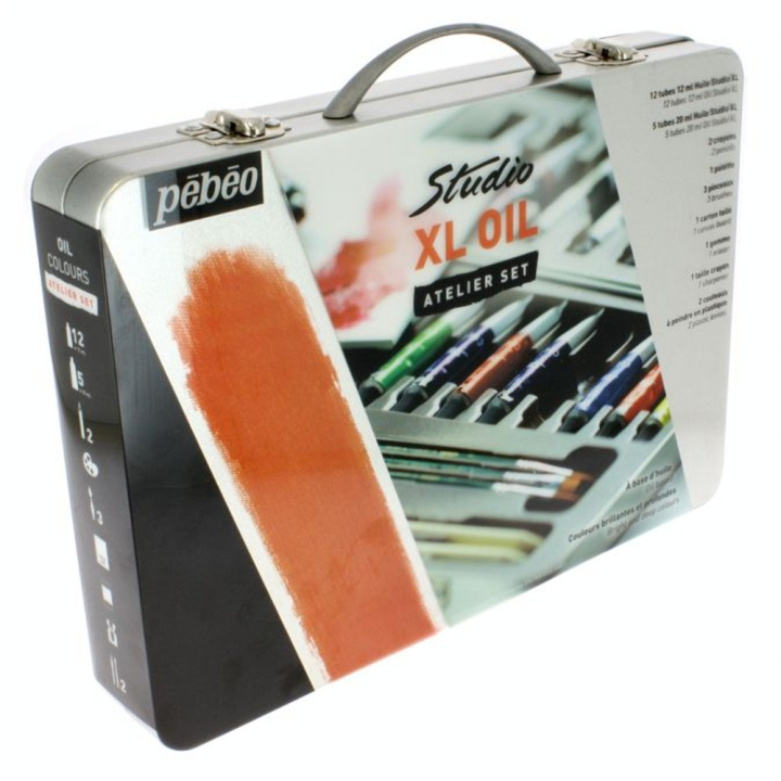 Coffret métal huile 12 tubes 12 ml - Pébéo - Rougier et Plé