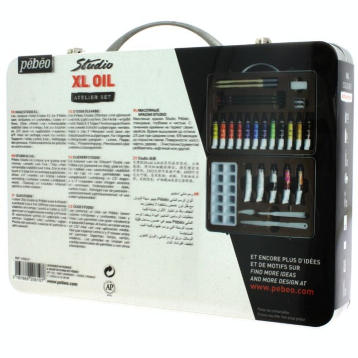 Coffret métal huile 12 tubes 12 ml - Pébéo - Rougier et Plé