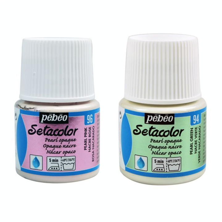 Peinture textile opaque Setacolor nacré 45ml - Pébéo - Rougier et Plé