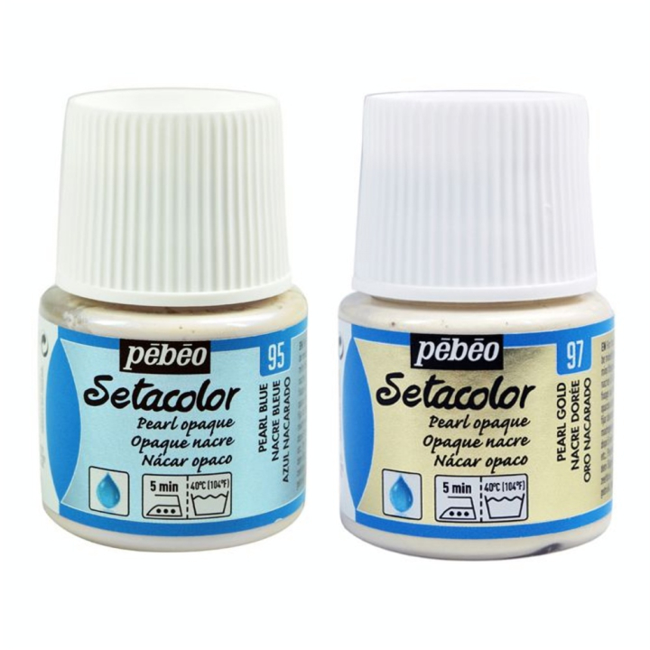 Peinture textile opaque Setacolor nacré 45ml - Pébéo - Rougier et Plé