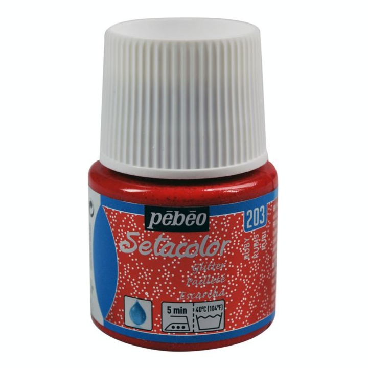 Peinture textile Setacolor pailleté tissus clairs 45 ml - Pébéo - Rougier et Plé