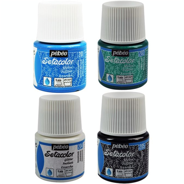 Peinture textile Setacolor pailleté tissus clairs 45 ml - Pébéo - Rougier et Plé