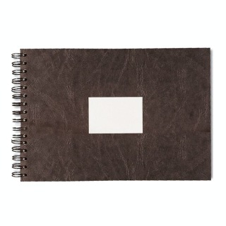 Carnet de voyage noir à spirale papier aquarelle 300 g/m² grain torchon - Clairefontaine - Rougier et Plé