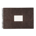 Carnet de voyage noir à spirale papier aquarelle 300 g/m² grain torchon - Clairefontaine - Rougier et Plé