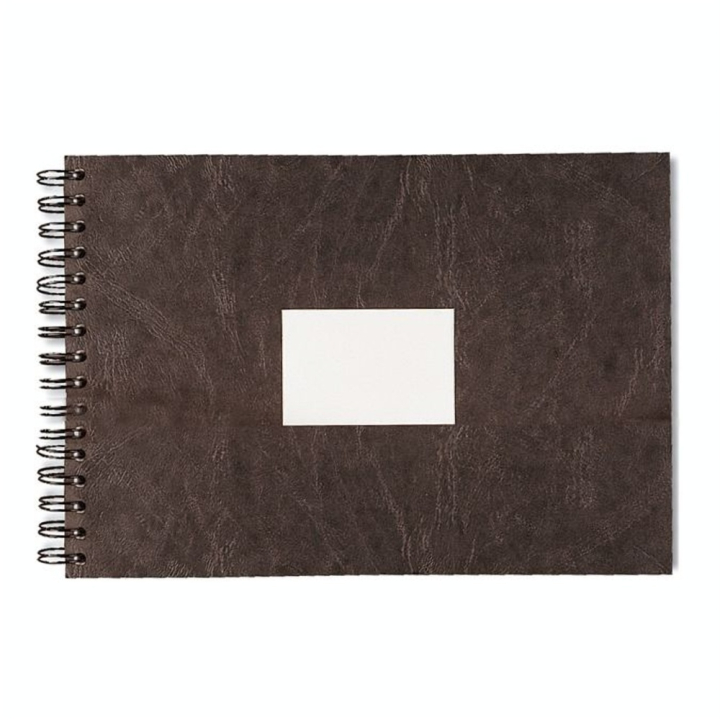 Carnet de voyage noir à spirale papier aquarelle 300 g/m² grain torchon - Clairefontaine - Rougier et Plé
