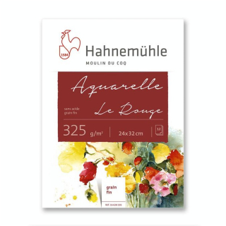 Bloc de papier aquarelle Le Rouge 325 g/m² - Hahnemühle - Rougier et Plé