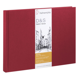 Livre à croquis format paysage couverture rouge 140g/m² - Hahnemühle - Rougier et Plé