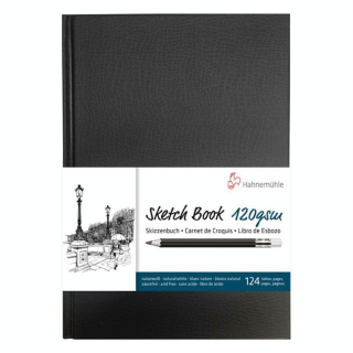 Livre à croquis format portrait couverture noire 120g/m² - Hahnemühle - Rougier et Plé