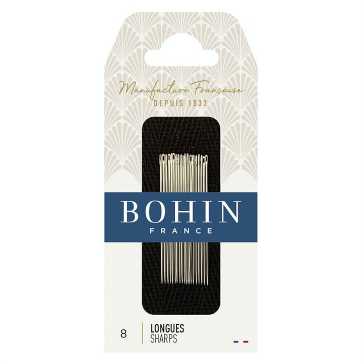 Aiguille à coudre longue n° 8 tissu léger et moyen - Bohin - Rougier et Plé